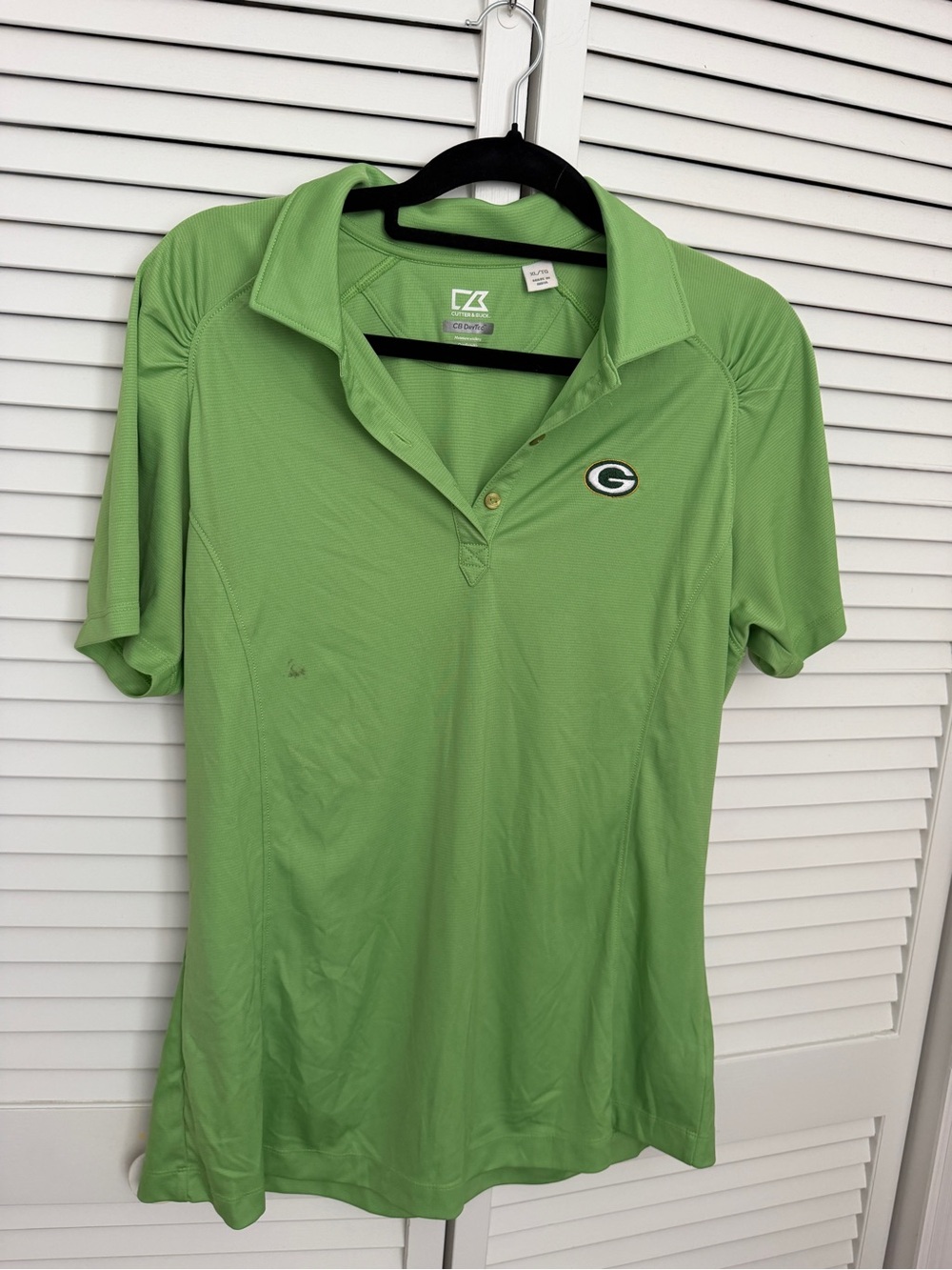 Cutter & Buck Green Polo with 'G' Green Bay Packers Team Logo Size XL